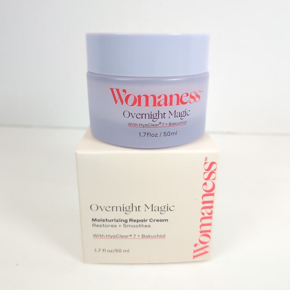 Womaness Overnight Magic Moisturizing Repair Cream HydraClear 7 + Bakuchiol New